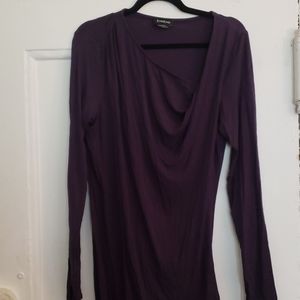 Bebe Navy Bodycon with Ruching